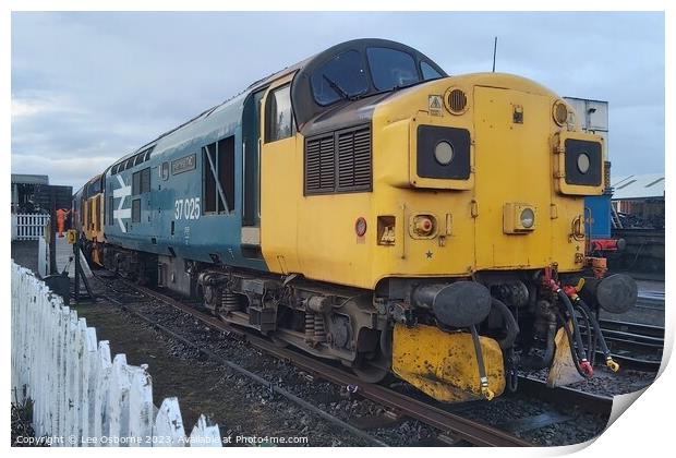 British Rail Class 37, Bo'ness - Inverness TMD Print by Lee Osborne