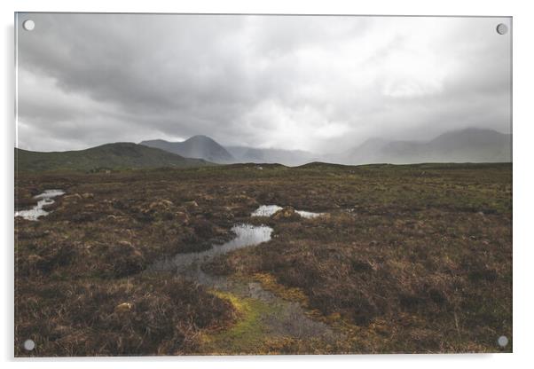 Landscapes Photography of Glencoe region of Scotland, UK. Acrylic by Henry Clayton