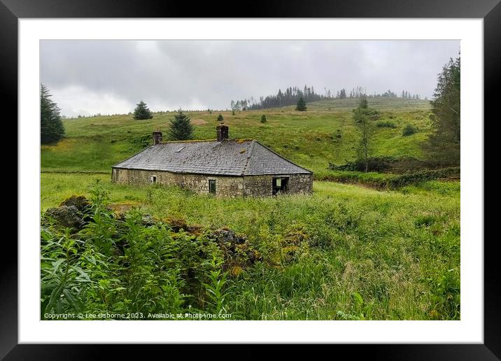 Will's Bothy, Scottish Borders Framed Mounted Print by Lee Osborne