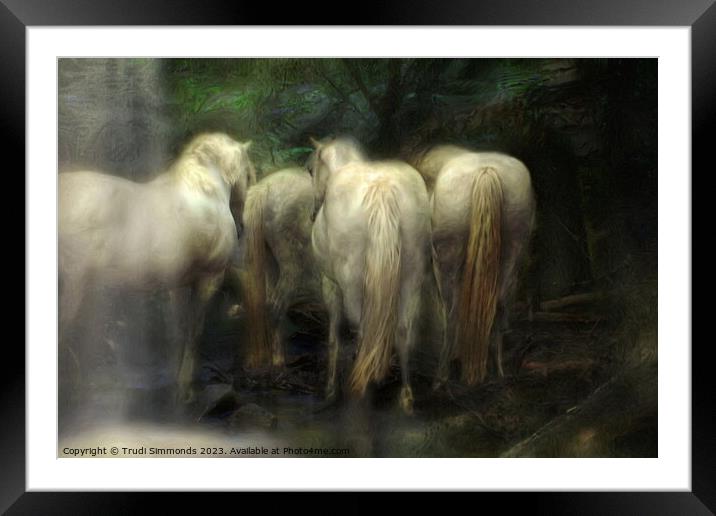  Restless Hearts Framed Mounted Print by Trudi Simmonds