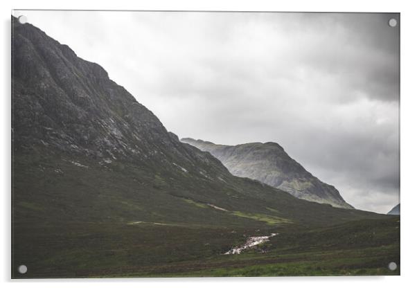 Landscapes Photography of Glencoe region of Scotland, UK. Acrylic by Henry Clayton