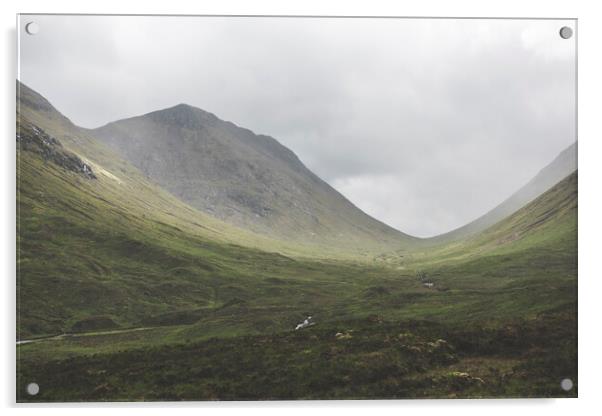 Landscapes Photography of Glencoe region of Scotland, UK. Acrylic by Henry Clayton