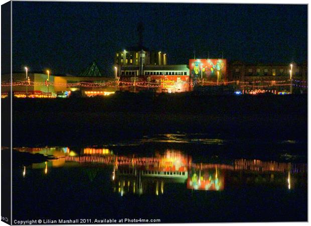 Blackpool Illuminations. Canvas Print by Lilian Marshall