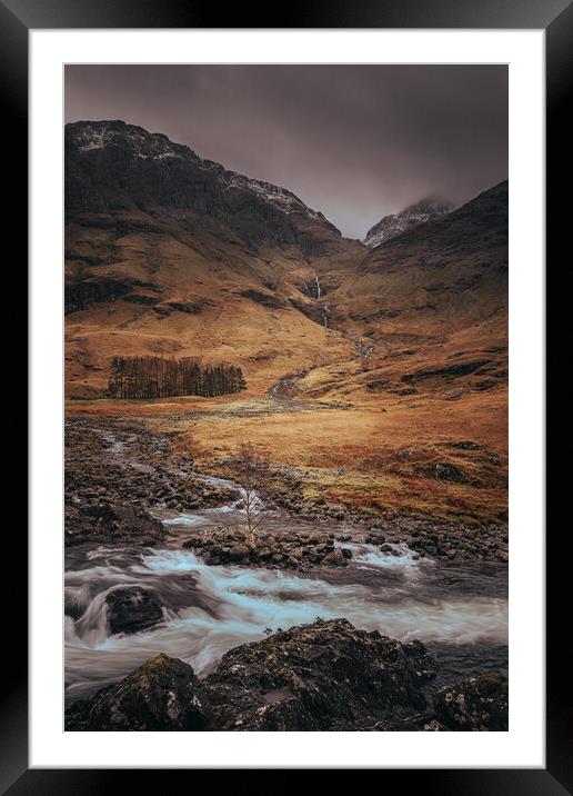 Glencoe in Winter Framed Mounted Print by Clive Ashton