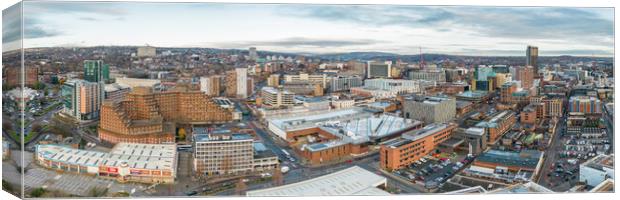 Sheffield Skyline A Different View Canvas Print by Apollo Aerial Photography