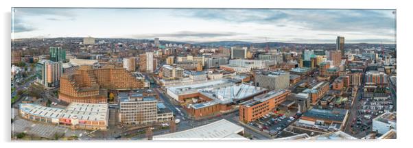 Sheffield Skyline A Different View Acrylic by Apollo Aerial Photography