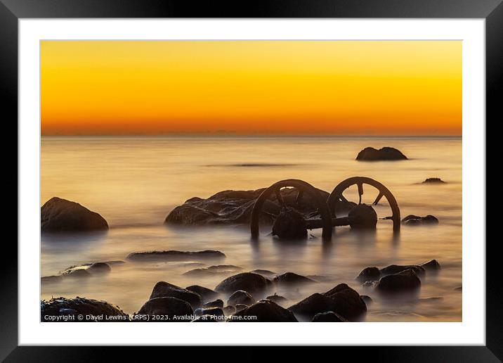 Old Wheels Chemical Beach Framed Mounted Print by David Lewins (LRPS)