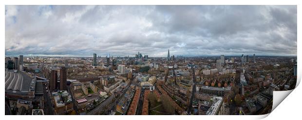 Over the rooftops of London - Print by Erik Lattwein