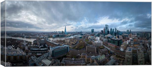 City of London from above  Canvas Print by Erik Lattwein