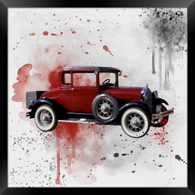 1929 Ford Framed Print by Donna Kennedy