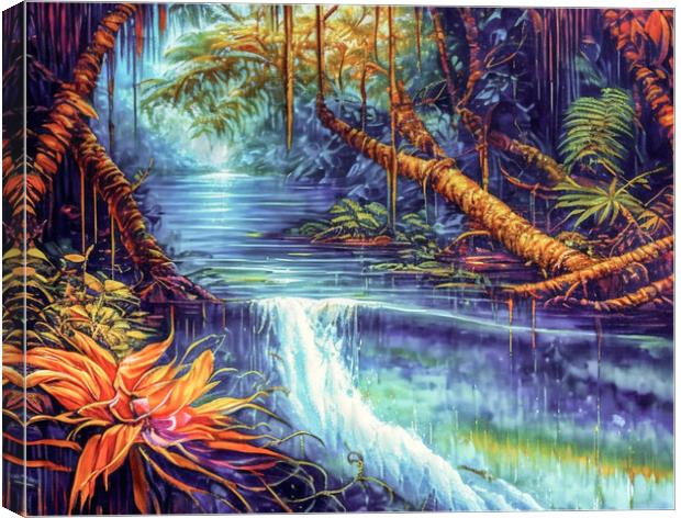 Serene Flow Canvas Print by Roger Mechan