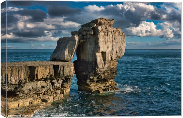 The Majestic Sea Stack of Pulpit Rock Canvas Print by Martin Day