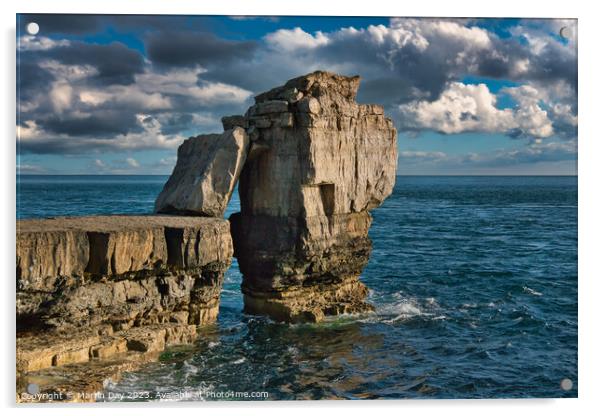 The Majestic Sea Stack of Pulpit Rock Acrylic by Martin Day