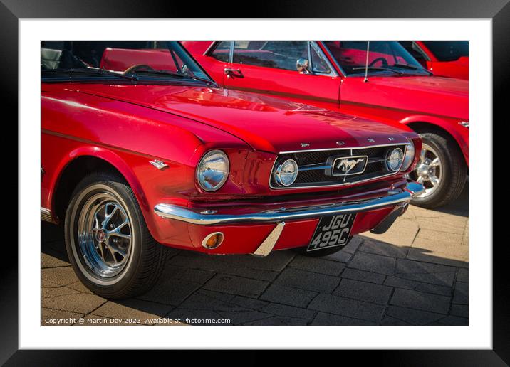 Red Hot American Muscle Framed Mounted Print by Martin Day