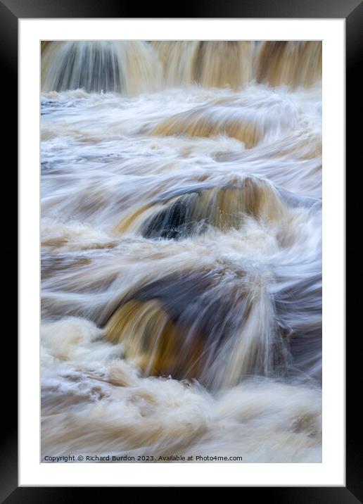 The Power Of The Falls Framed Mounted Print by Richard Burdon