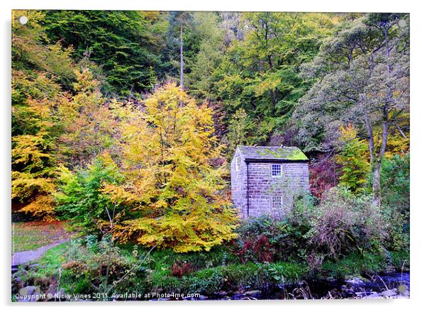 Hardcastle Crags Acrylic by Nicky Vines