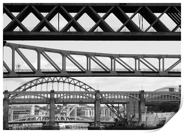 Bridges, Bridges. Print by Will Black