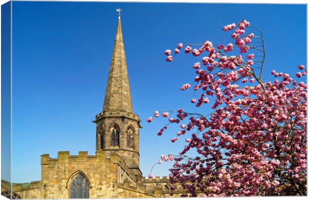 All Saints Church in Bakewell  Canvas Print by Darren Galpin