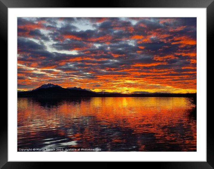 Lake Zug sunset Framed Mounted Print by Martin Baroch