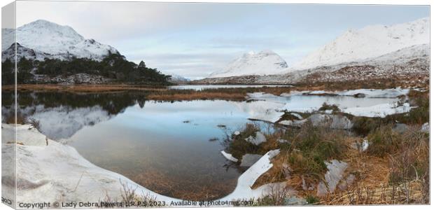 Loch Clair  Canvas Print by Lady Debra Bowers L.R.P.S