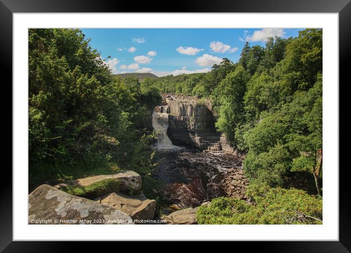 High Force, County Durham, UK Framed Mounted Print by Heather Athey