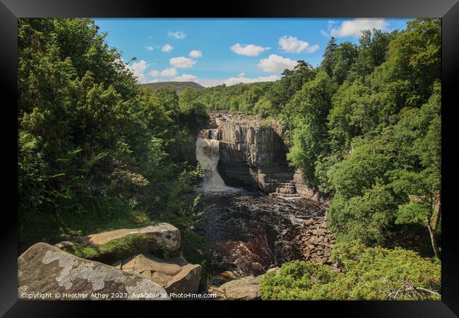 High Force, County Durham, UK Framed Print by Heather Athey