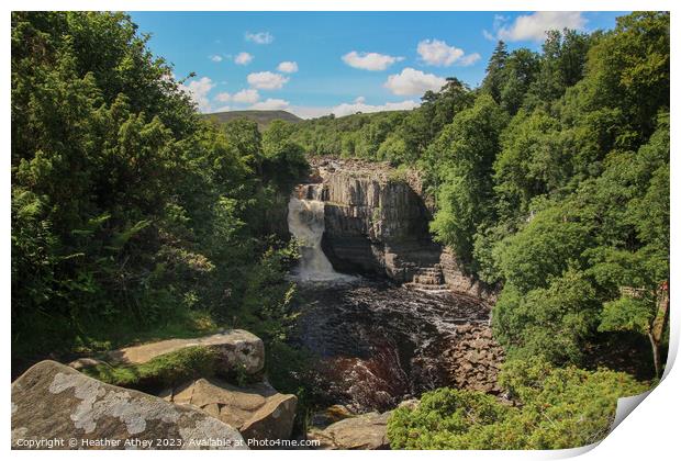 High Force, County Durham, UK Print by Heather Athey
