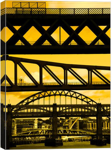 Newcastle bridges Canvas Print by Will Black