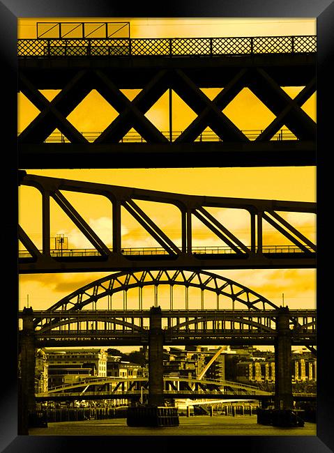 Newcastle bridges Framed Print by Will Black