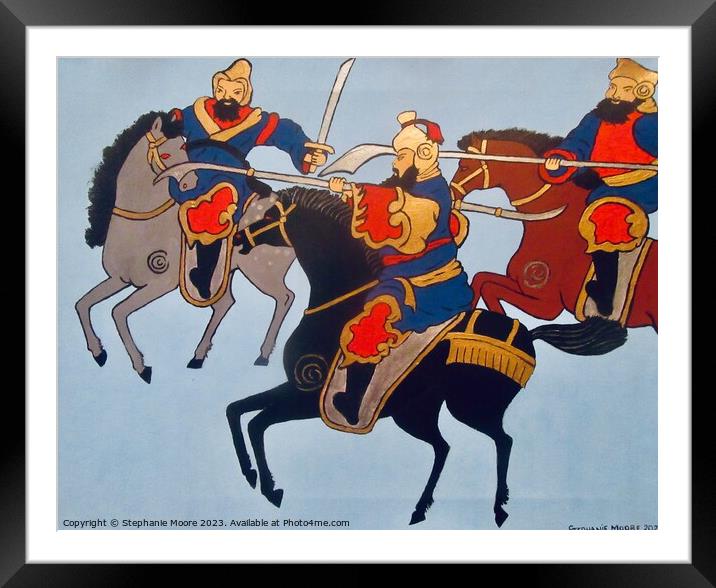 Chinese Warriors Framed Mounted Print by Stephanie Moore
