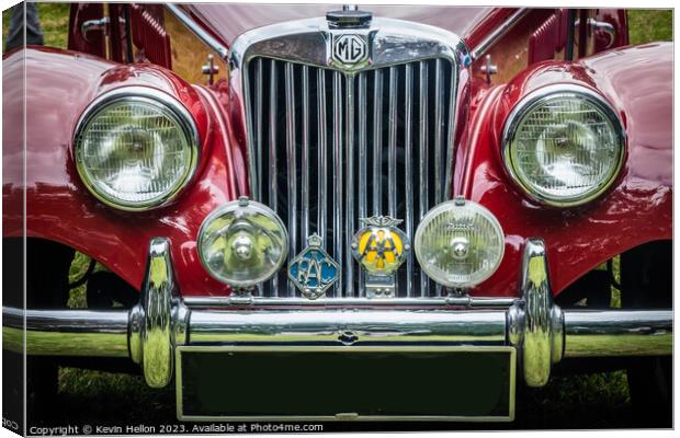 MG TF classic British sports car Canvas Print by Kevin Hellon