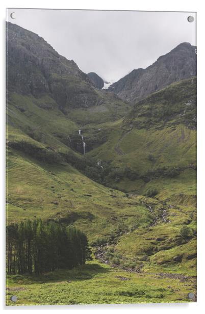 Landscapes Photography of Glencoe region of Scotland, UK. Acrylic by Henry Clayton