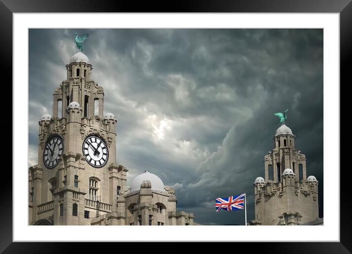 The Royal Liver Building Liverpool  Framed Mounted Print by Alison Chambers