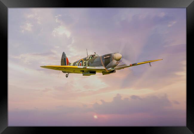 Spitfire MK IX TD314 Framed Print by J Biggadike