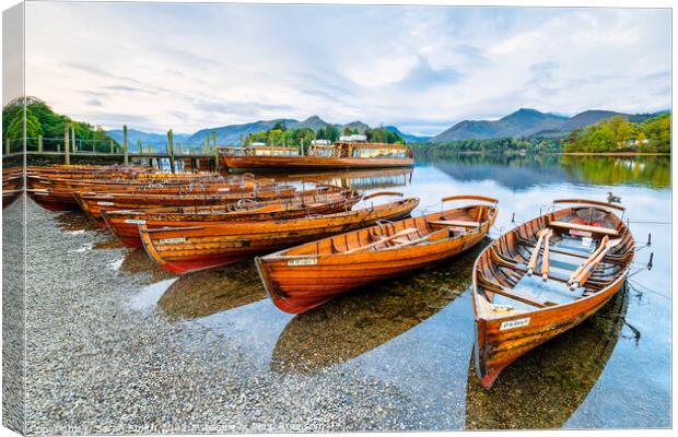 Early Morning Derwentwater Canvas Print by Sarah Smith