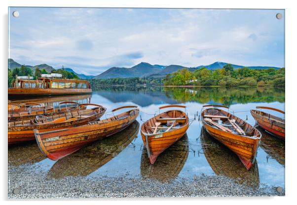 Early Morning at Derwentwater Acrylic by Sarah Smith