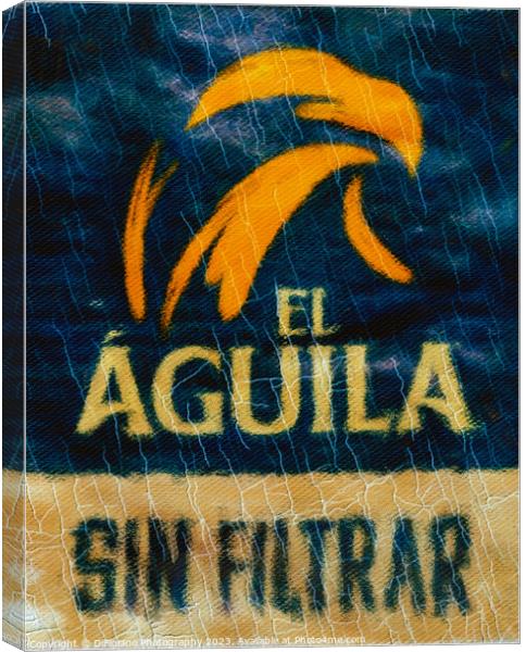 El Aguila Beer Canvas Print by DiFigiano Photography