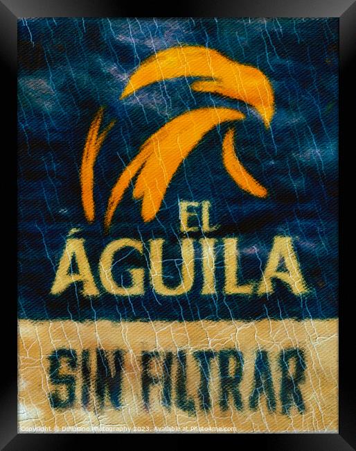 El Aguila Beer Framed Print by DiFigiano Photography