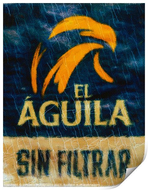 El Aguila Beer Print by DiFigiano Photography