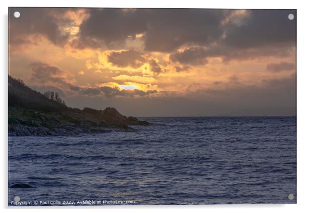 Argyll sunset Acrylic by Paul Collis