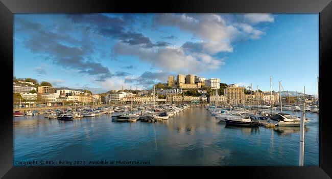 Torquay Harbour Framed Print by Rick Lindley