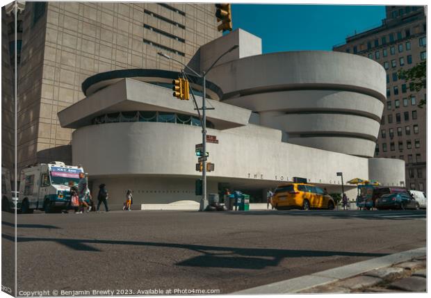 Solomon R. Guggenheim Museum Canvas Print by Benjamin Brewty