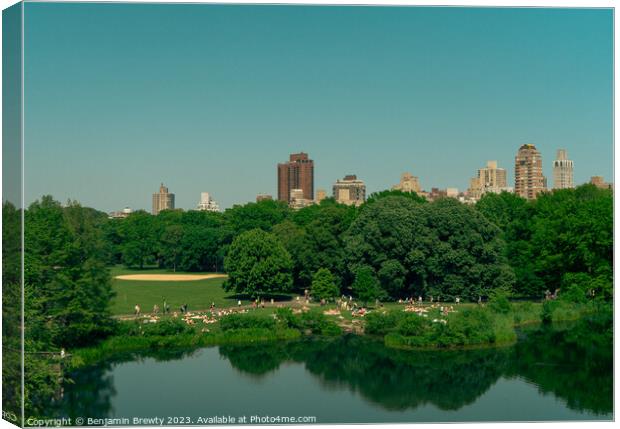 Belvedere Castle View Canvas Print by Benjamin Brewty