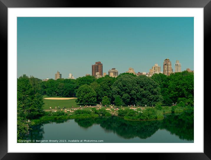 Belvedere Castle View Framed Mounted Print by Benjamin Brewty