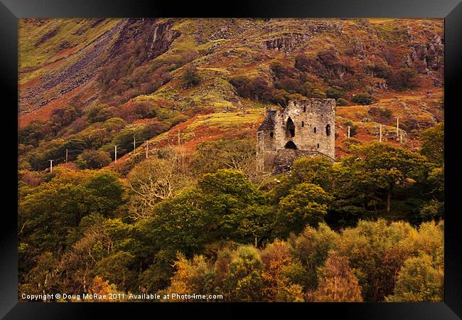 Dolbadarn Castle Framed Print by Doug McRae