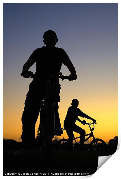 Boyz On Bikes Print by Jason Connolly