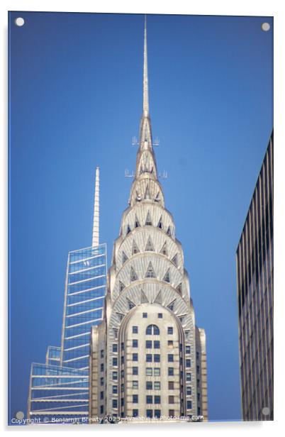Chrysler Building Acrylic by Benjamin Brewty