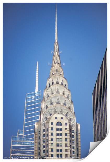 Chrysler Building Print by Benjamin Brewty