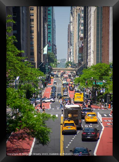 Tudor City Bridge  Framed Print by Benjamin Brewty