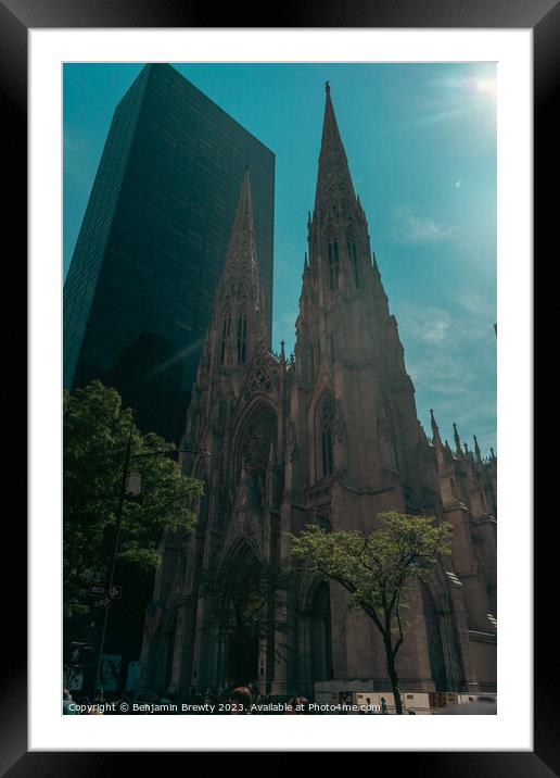 St. Patrick's Cathedral Framed Mounted Print by Benjamin Brewty